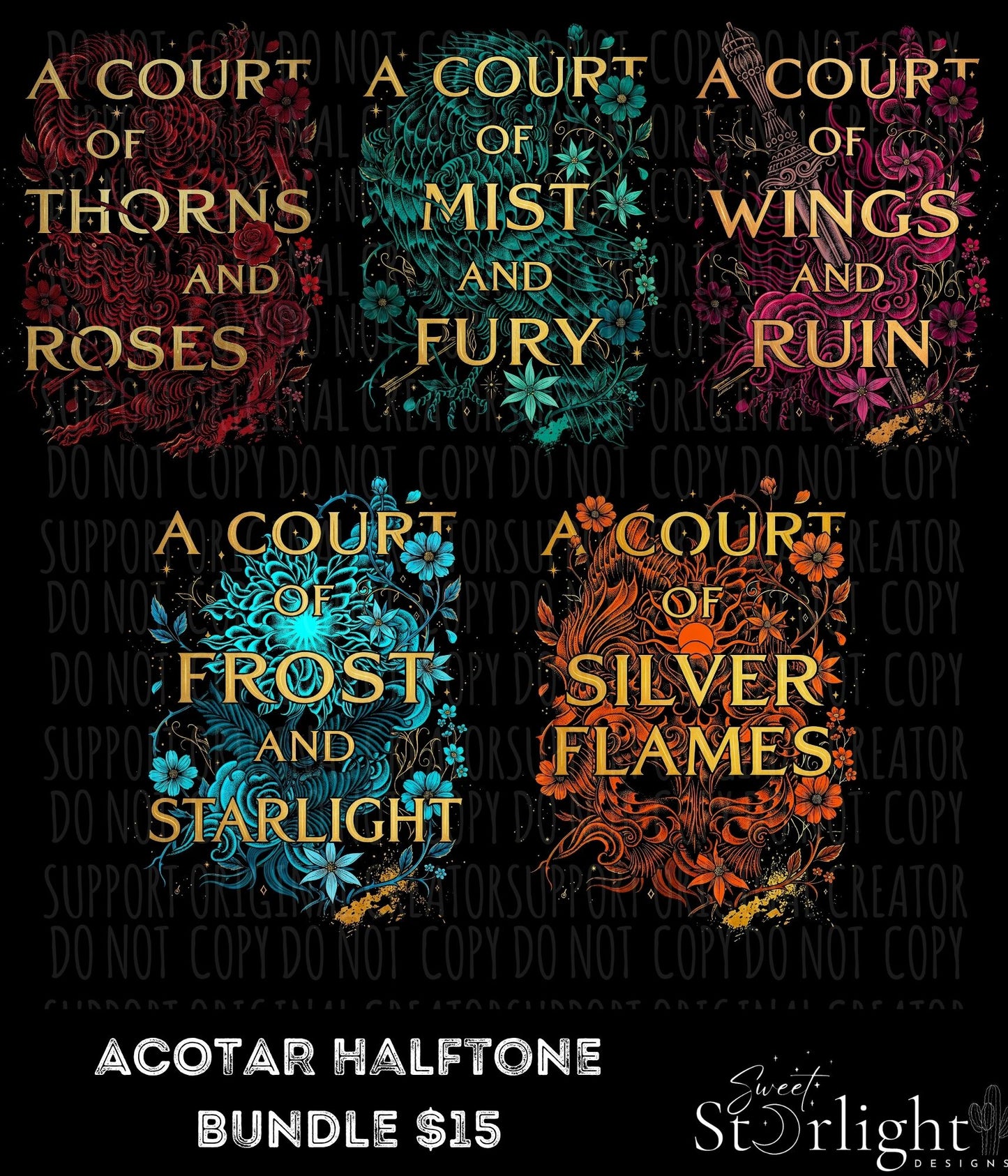 ACOTAR HALFTONE TEE BUNDLE
