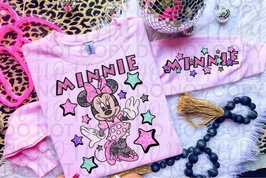 Faux lace girl mouse