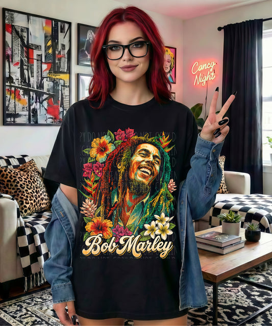 BM FLORAL- DARK TEES ONLY