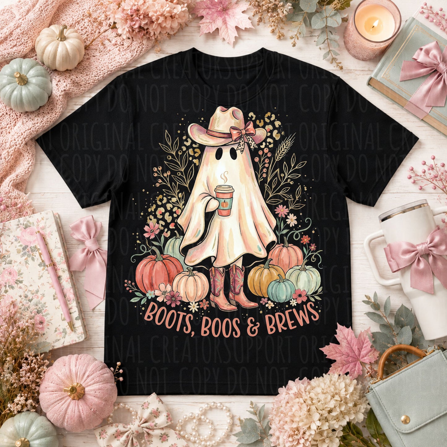 Dark tees only! Halftone Boots, Boos, and Brews