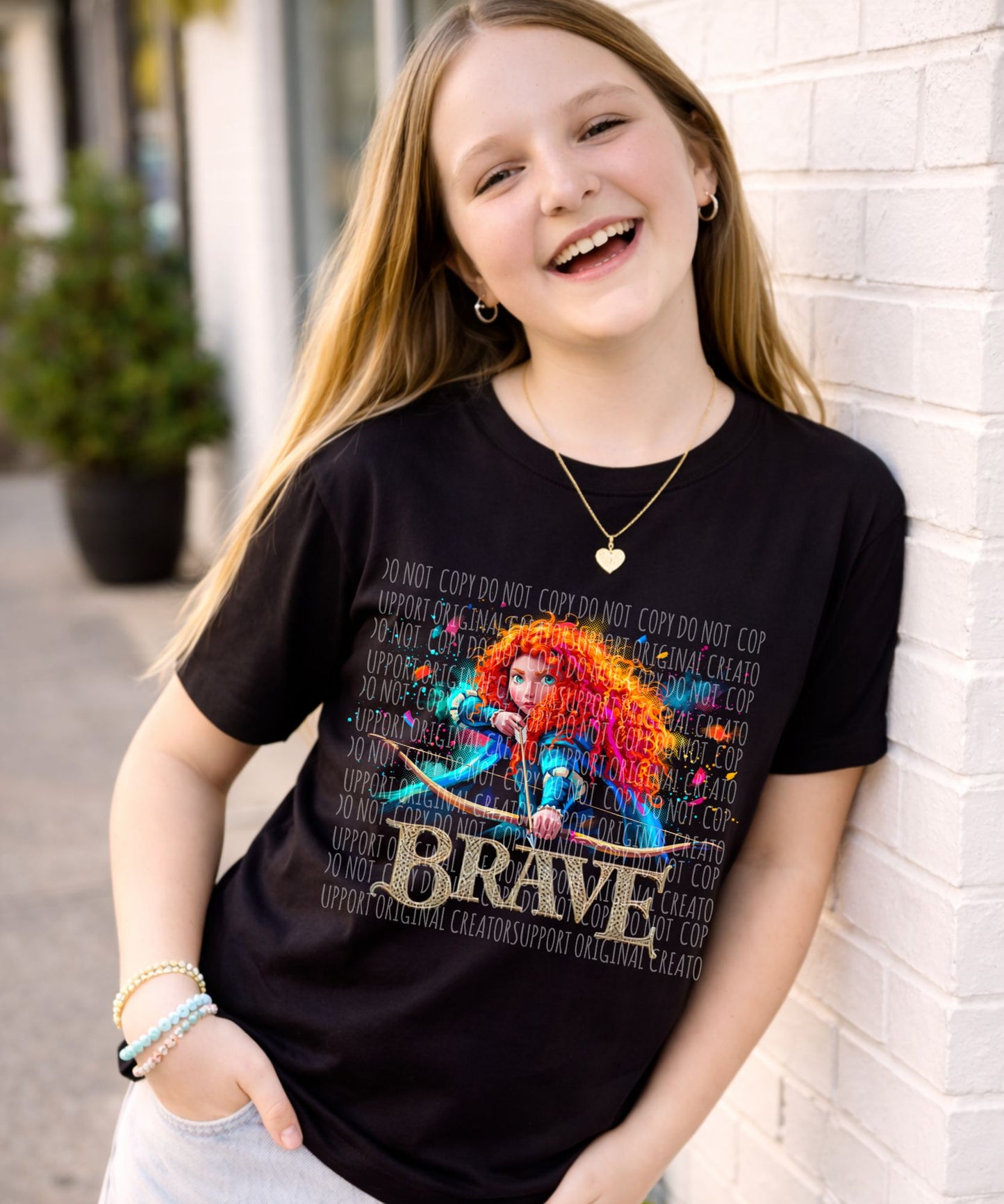 Dark tees only! Halftone Brave