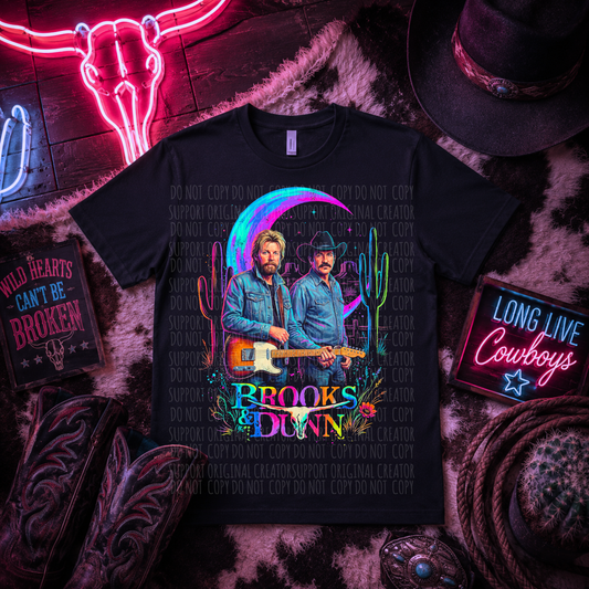 Dark tees only! Halftone B&D Neon