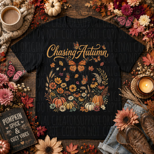Dark tees only! Halftone Chasing Autumn
