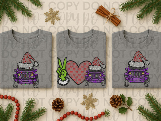 Christmas Peace, Love J$$P Bundle. 10 different colors & 30 designs total!