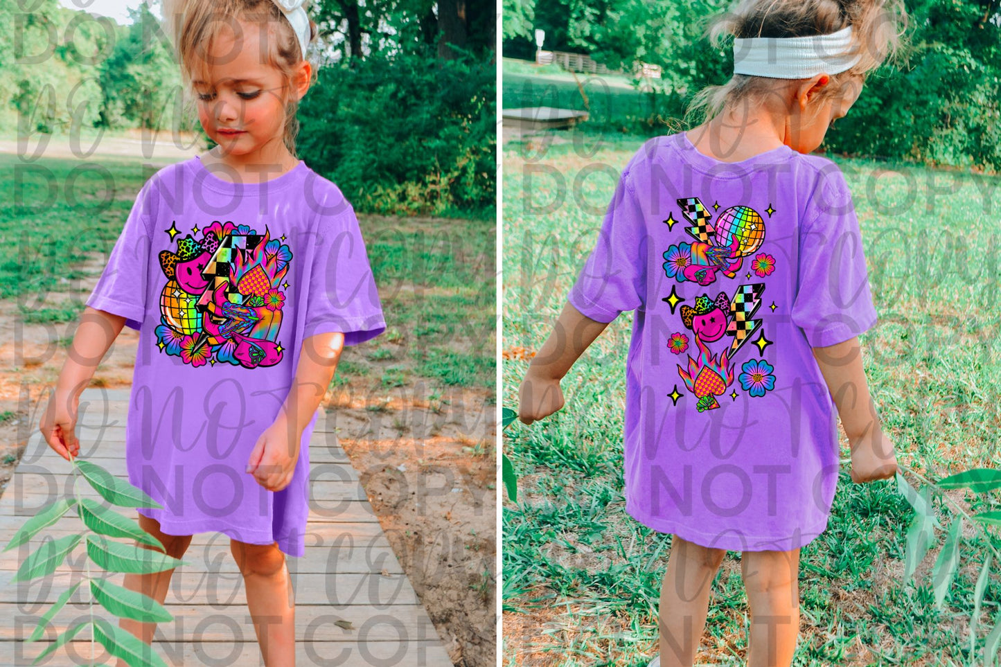 Cowgirl Neon Set- Tee, sleeve and Seamless