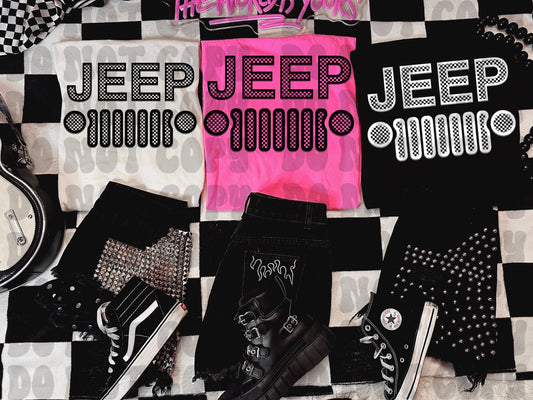 Checkered J$$P