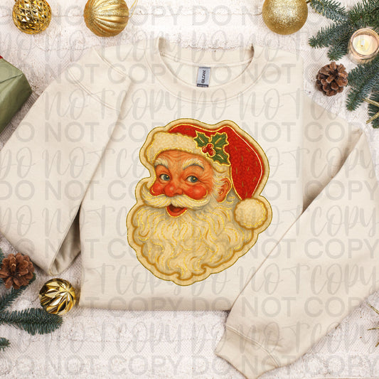 Chenille Patch Santa