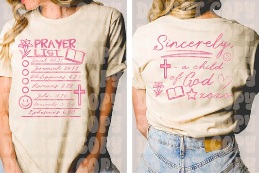 Prayer List Bundle