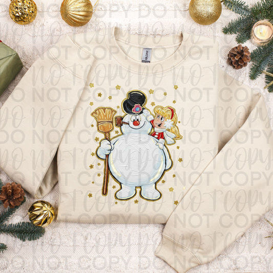 Impasto Snowman