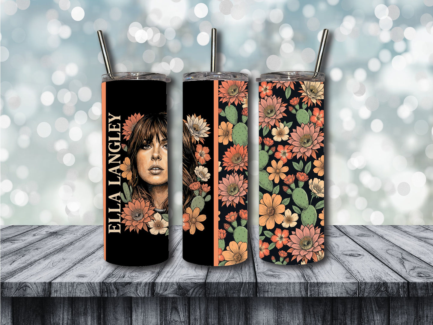 EL floral tumbler