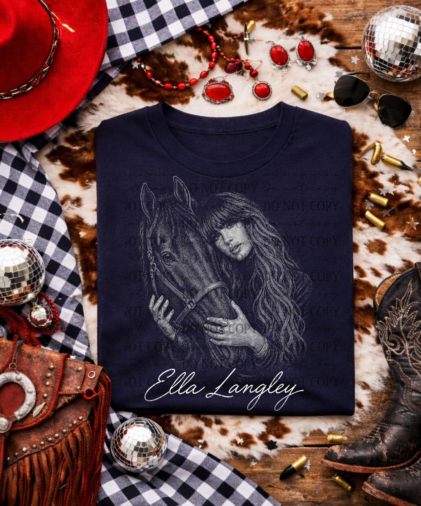 EL HORSE MONOCHROME- DARK TEES ONLY