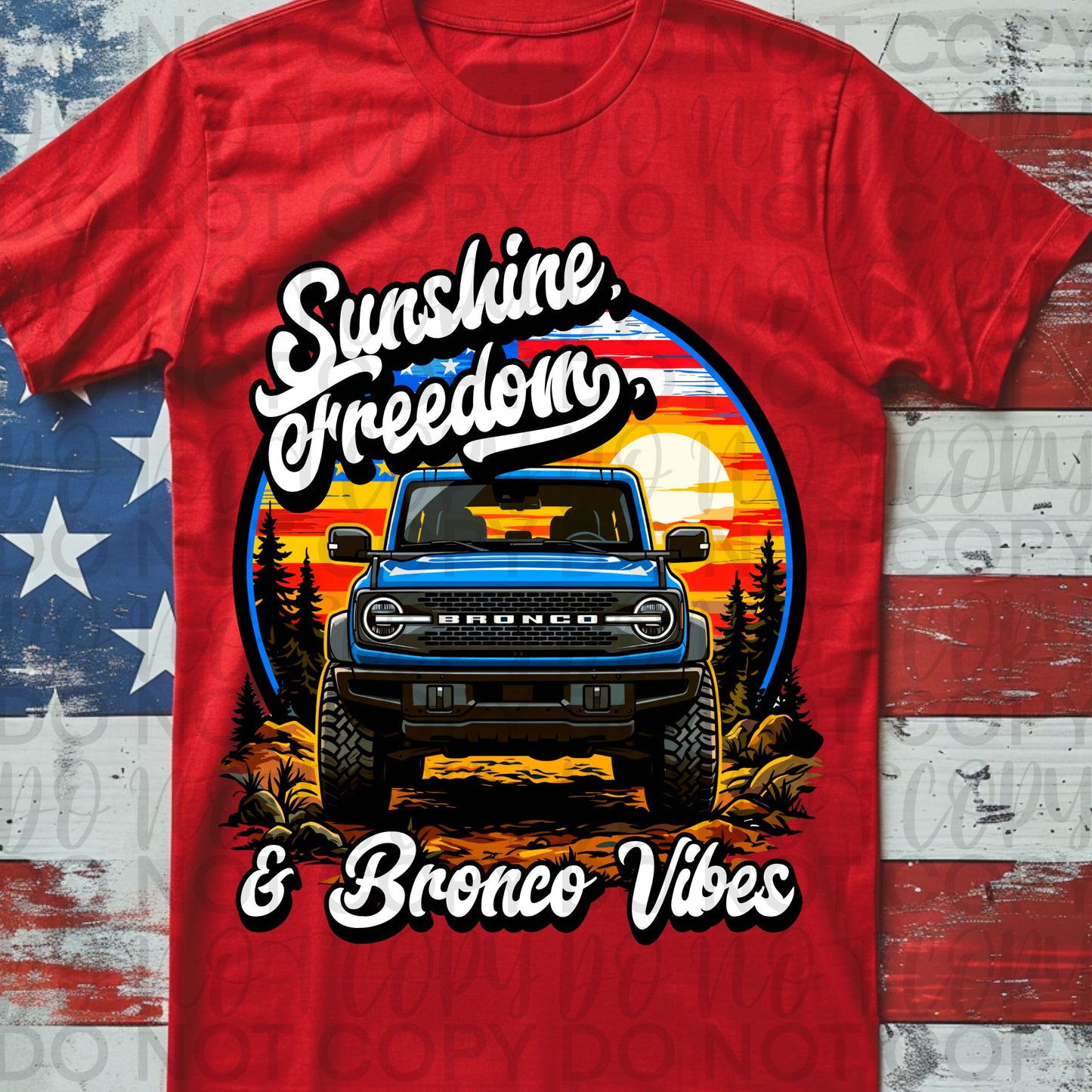 Sunshine, Freedom Forest Bronco design