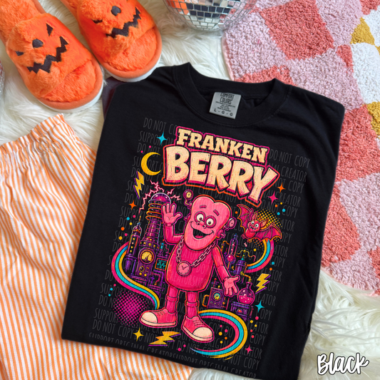 Dark tees only! Halftone Franken Berry