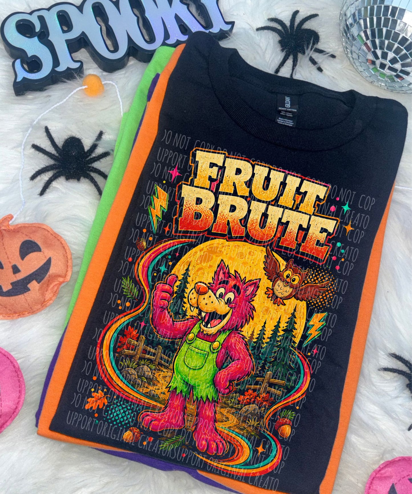Dark tees only! Halftone Fruit Brute