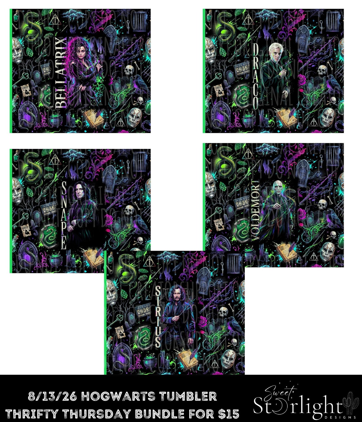 Hogwart Halftones Tumbler Bundle