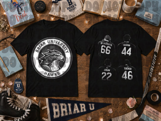 Briar Hawks Monochrome set- Dark tees only
