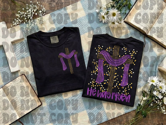 He has Risen Faux lace