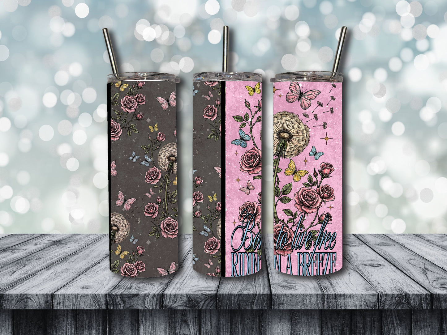 BORN TO LIVE FREE TUMBLER