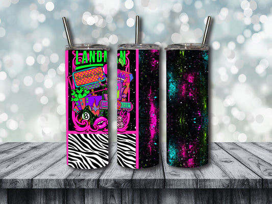 NEON LANDMAN COLLAGE TUMBLER