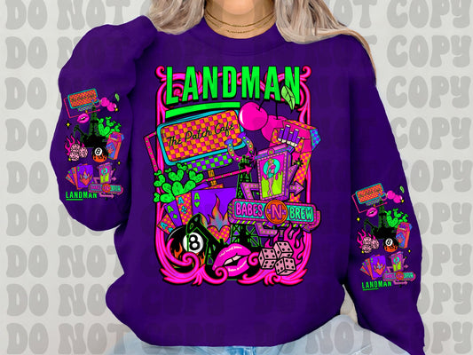 Neon land.man collage