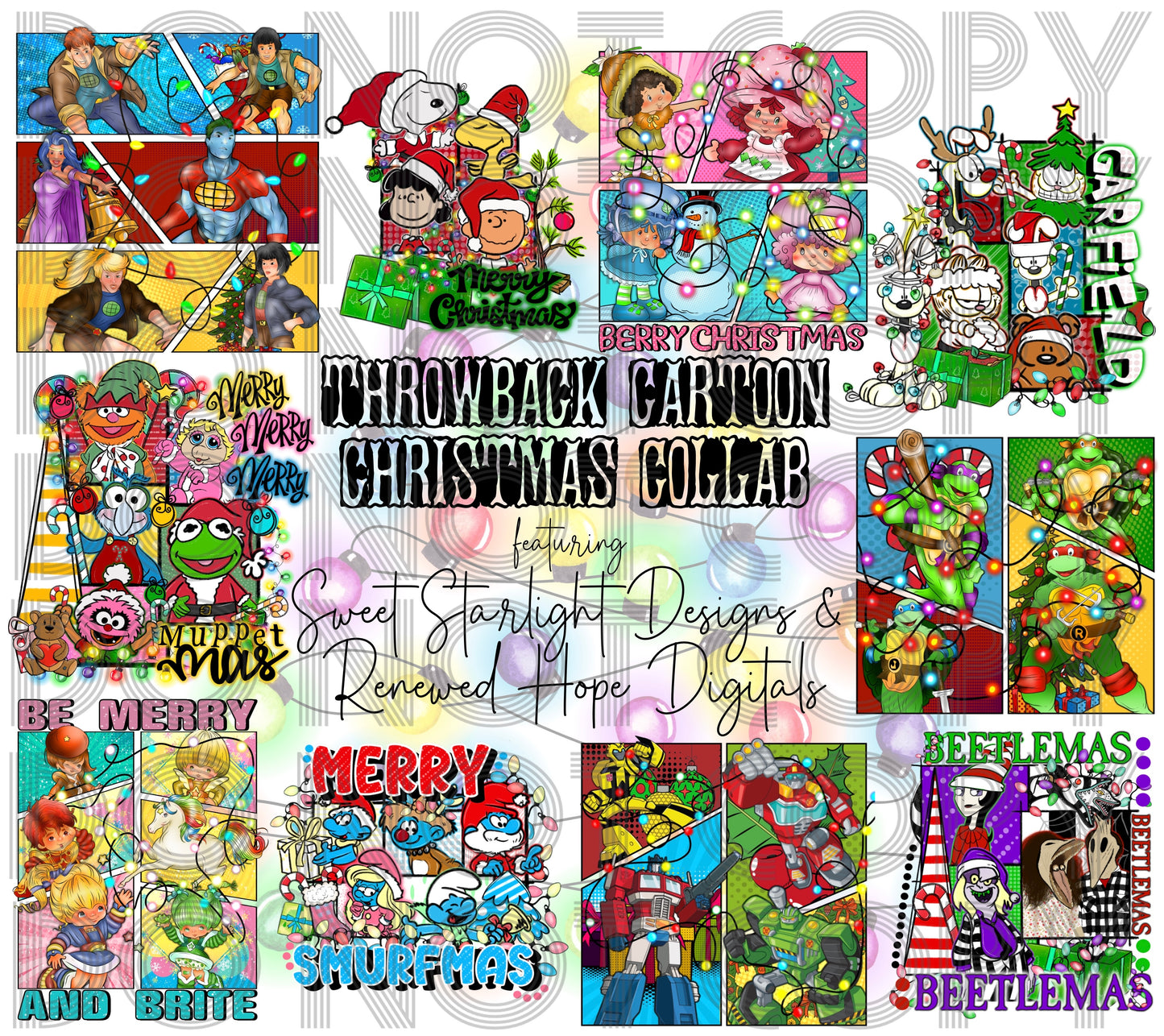 Throwback Cartoon Christmas Collab | PNG