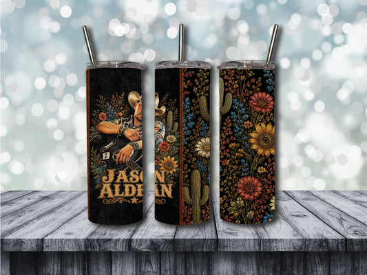 JA FLORAL TUMBLER