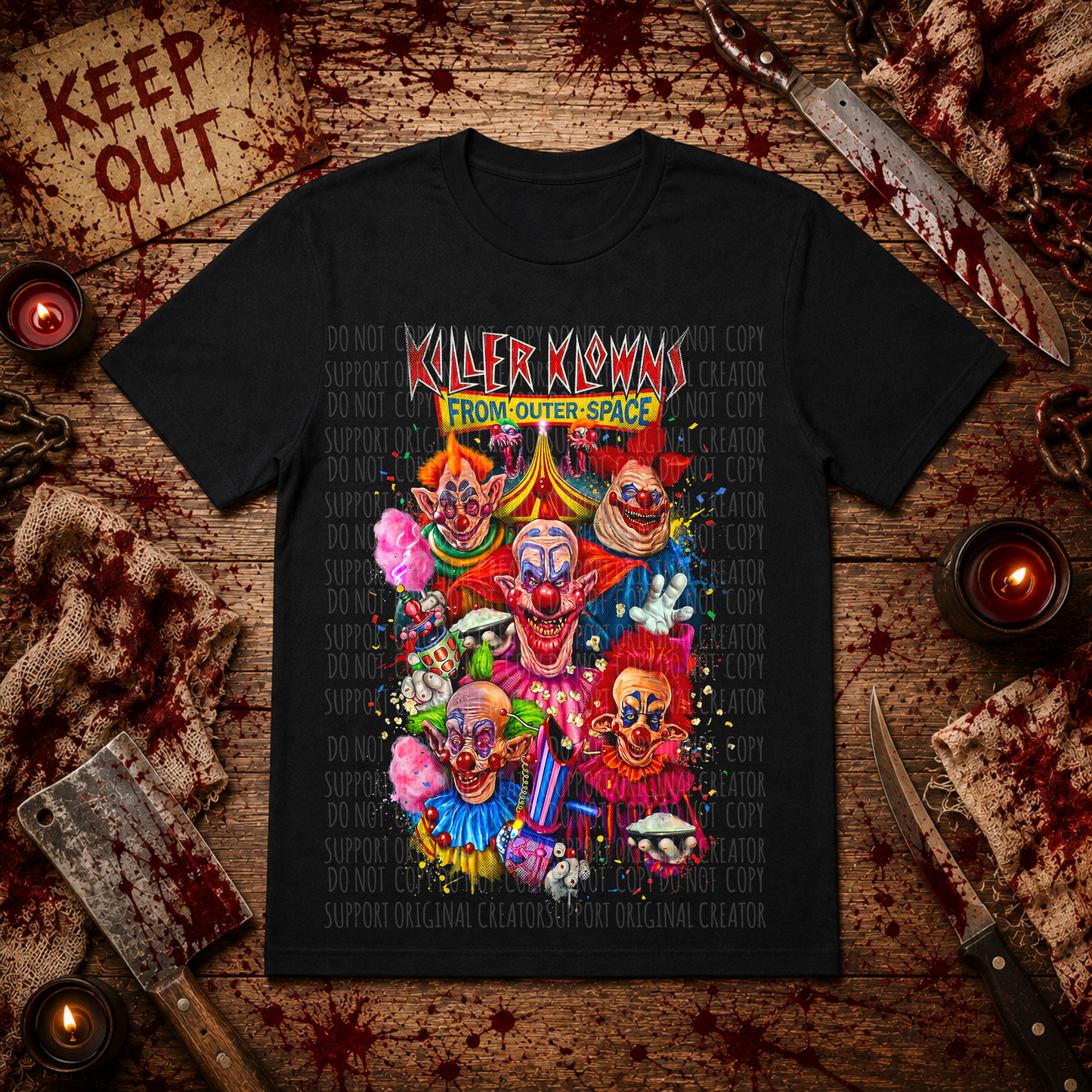 Dark tees only! Halftone Killer Klowns