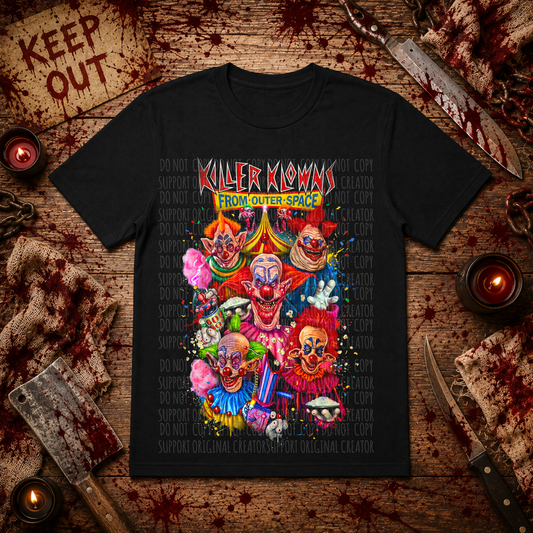 Dark tees only! Halftone Killer Klowns