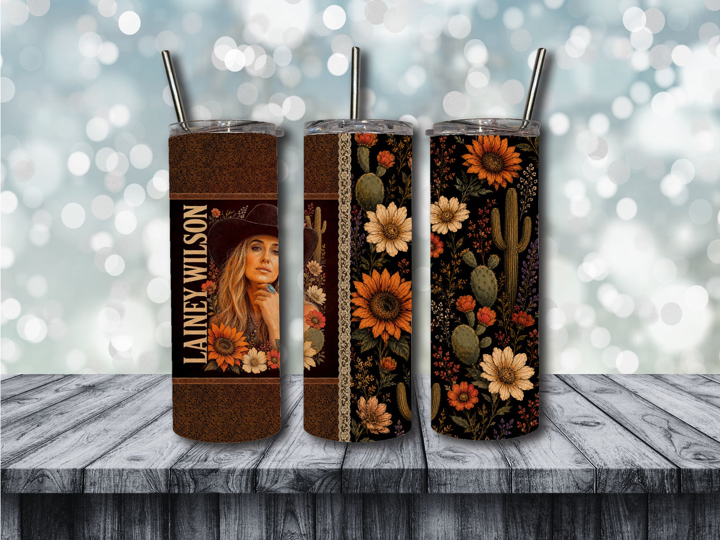 LW FLORAL TUMBLER