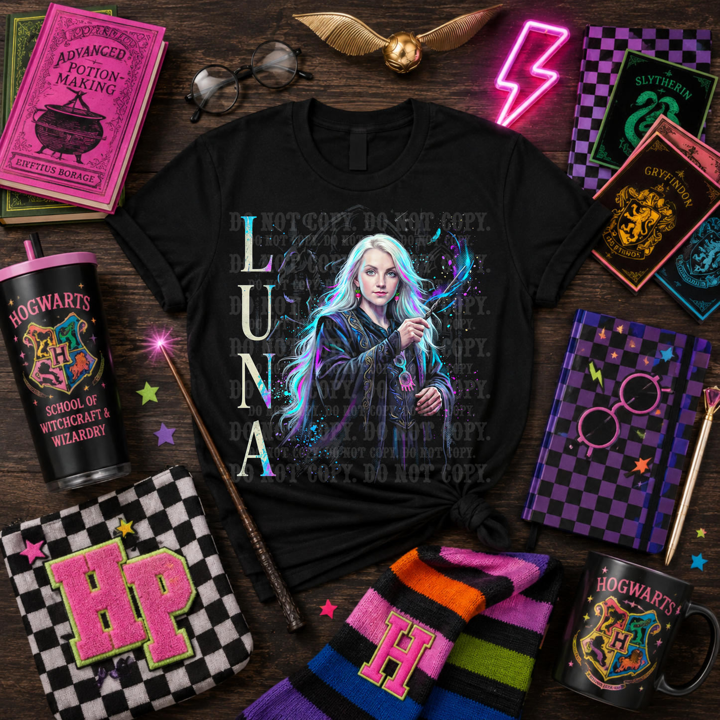 Hogwart Halftones- Luna