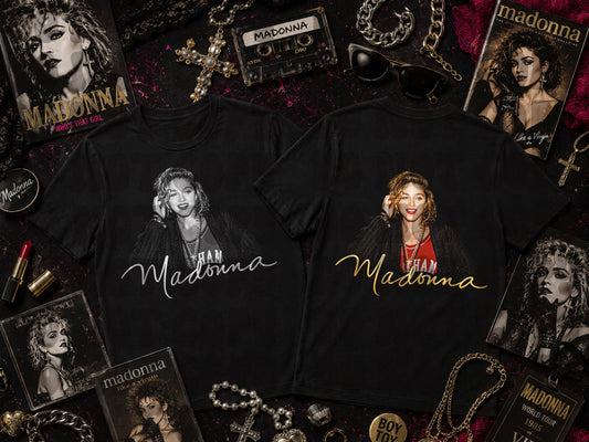 MA-DONNA  COLOR AND MONOCHROME- DARK TEES ONLY!
