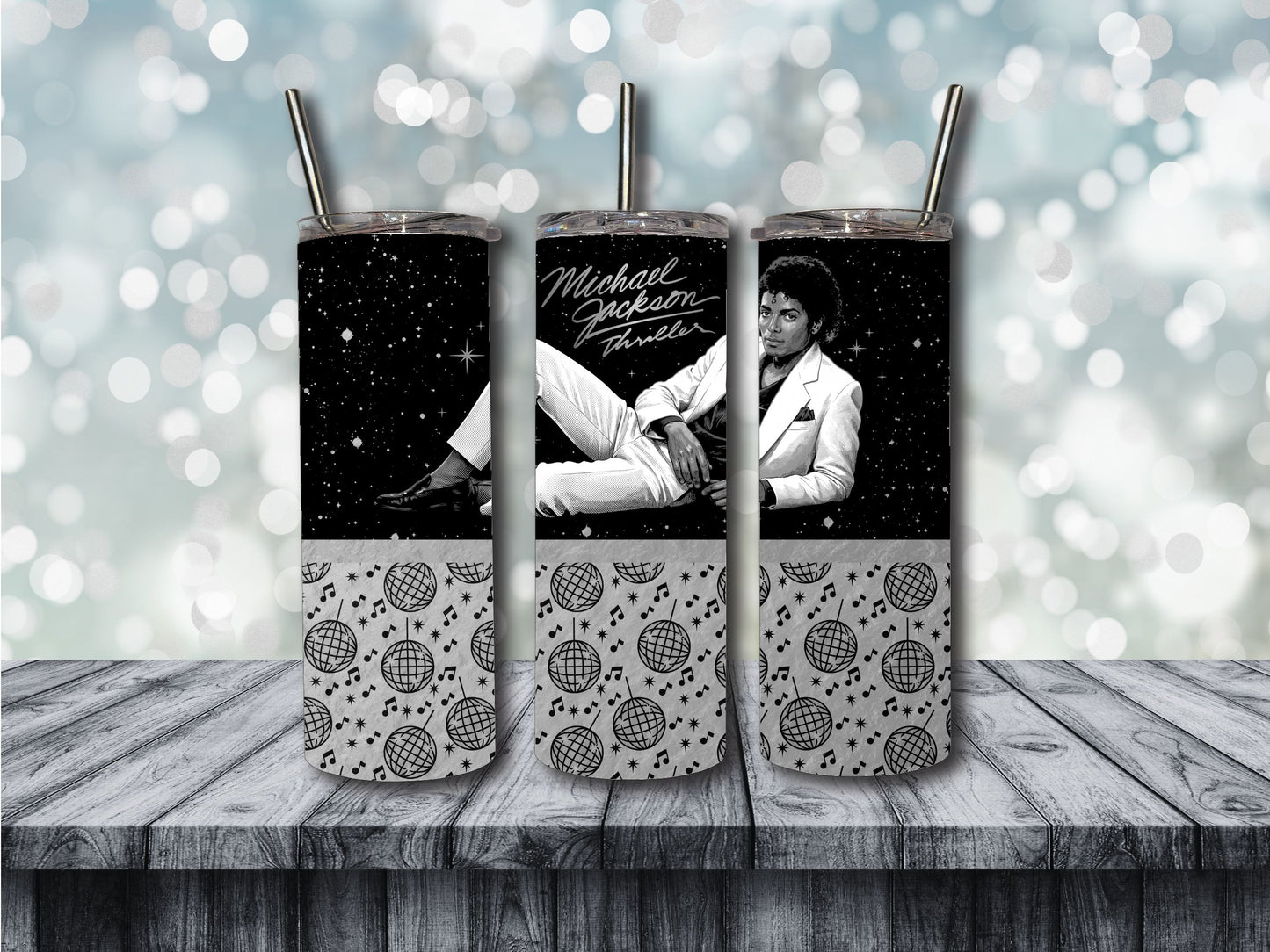 MJ THRILLER MONOCHROME TUMBLER