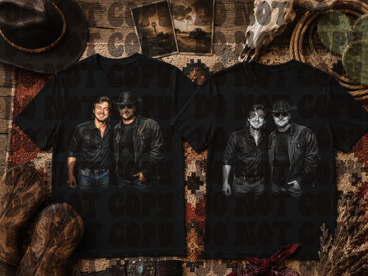 MW & CHURCH- 2 OPTIONS DARK TEES ONLY