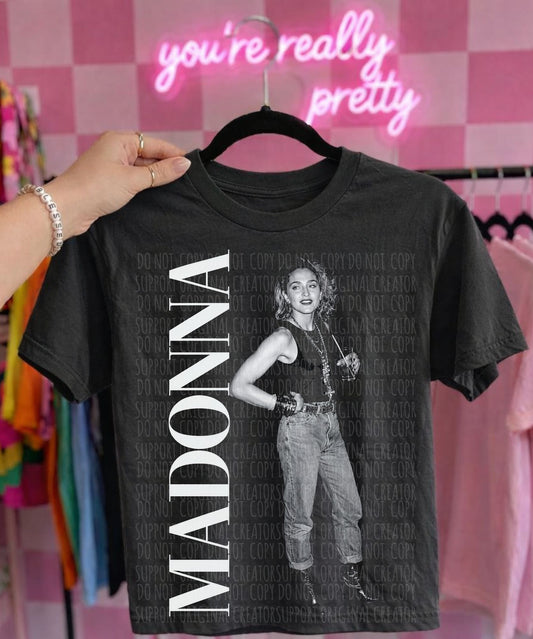 MA-DONNA- DARK TEES ONLY!