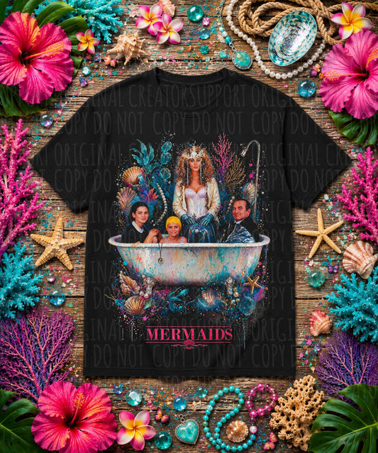 Mermaids- Dark tees only!