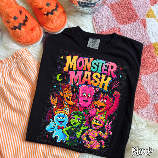 Dark tees only! Halftone Monster Mash