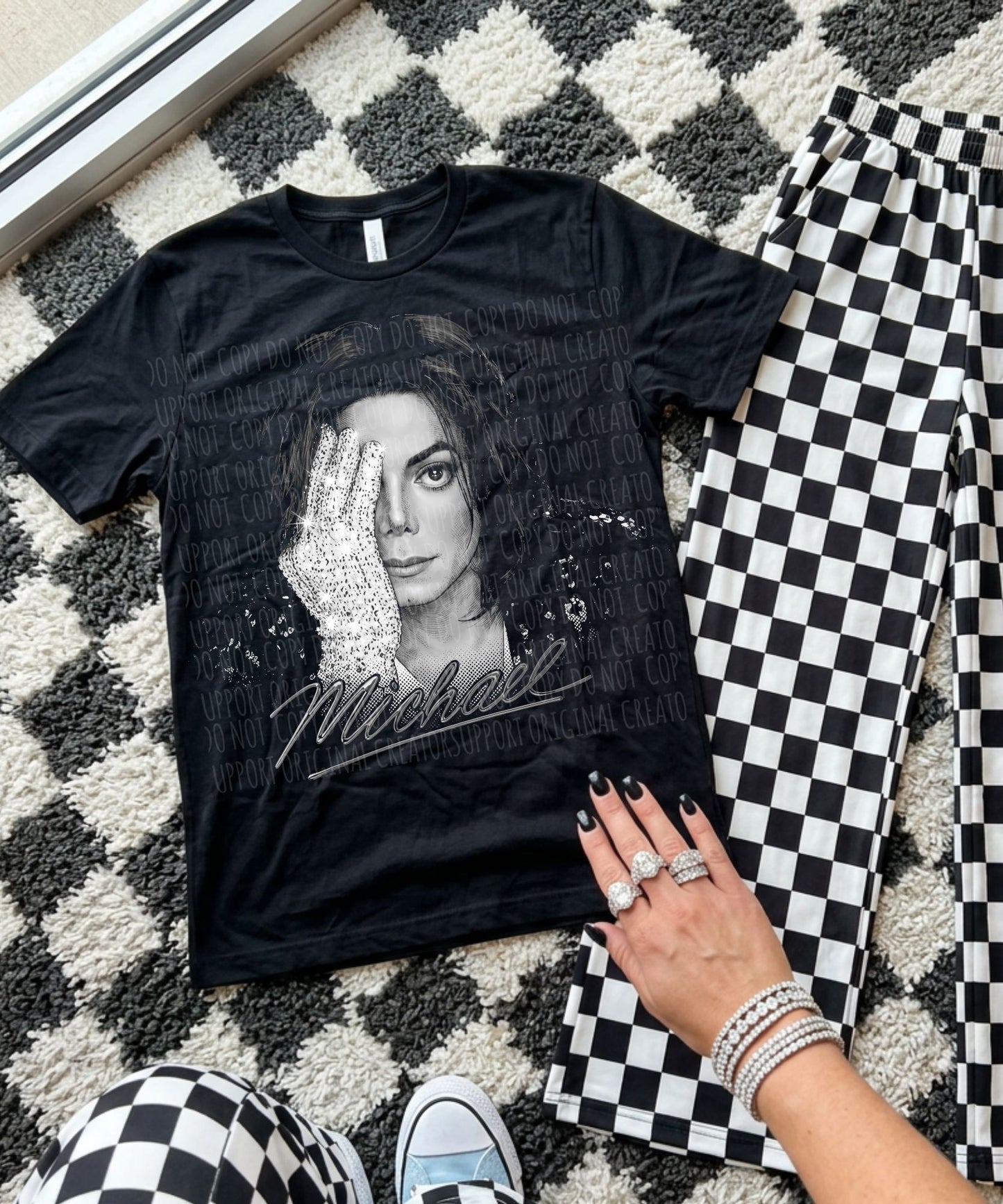 NEW MJ MONOCHROME-DARK TEES ONLY