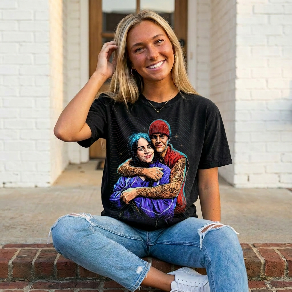 One Less Lonely Girl front/back -Dark tees only