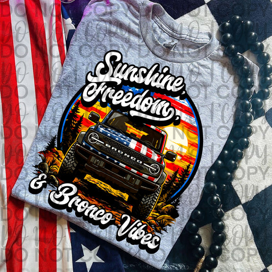 Sunshine, Freedom Forest Bronco design