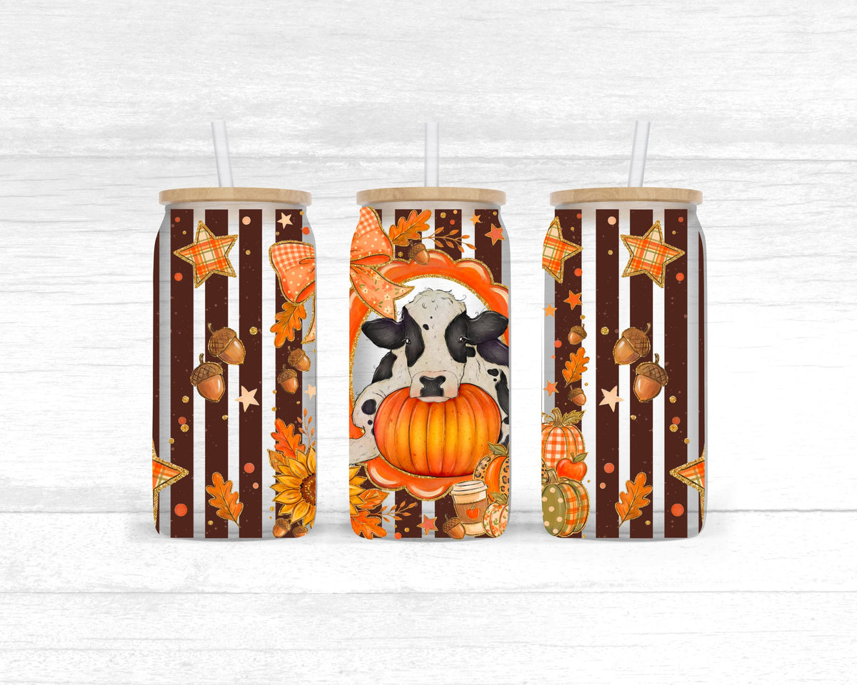 Preppy Fall Cow Libby