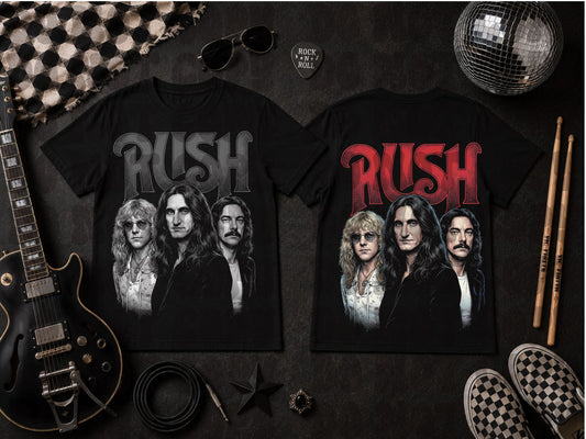 Rush color and monochrome-dark tees only