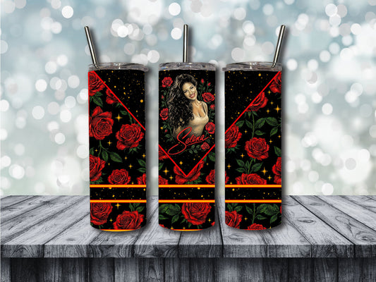 SQ  FLORAL TUMBLER