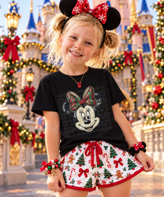 GIRL MOUSE CHRISTMAS Sequin