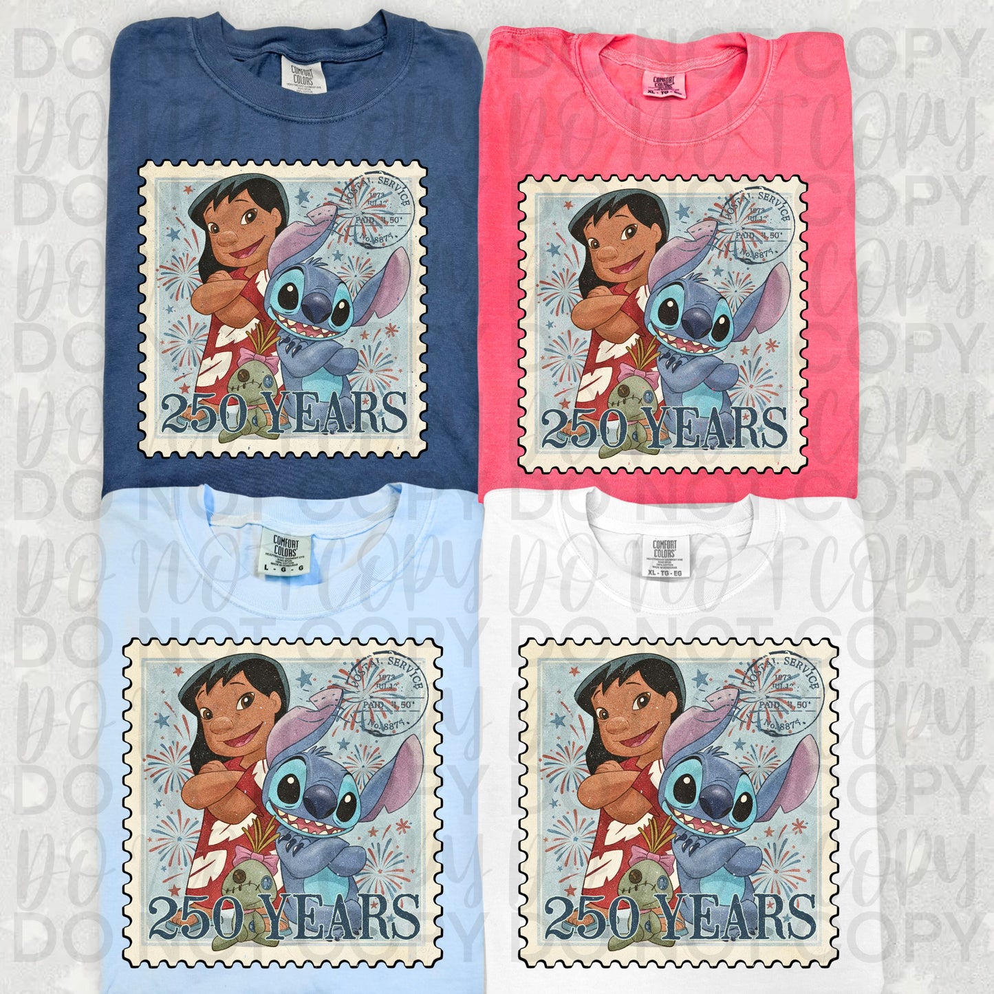 250 years Blue Alien Stamp