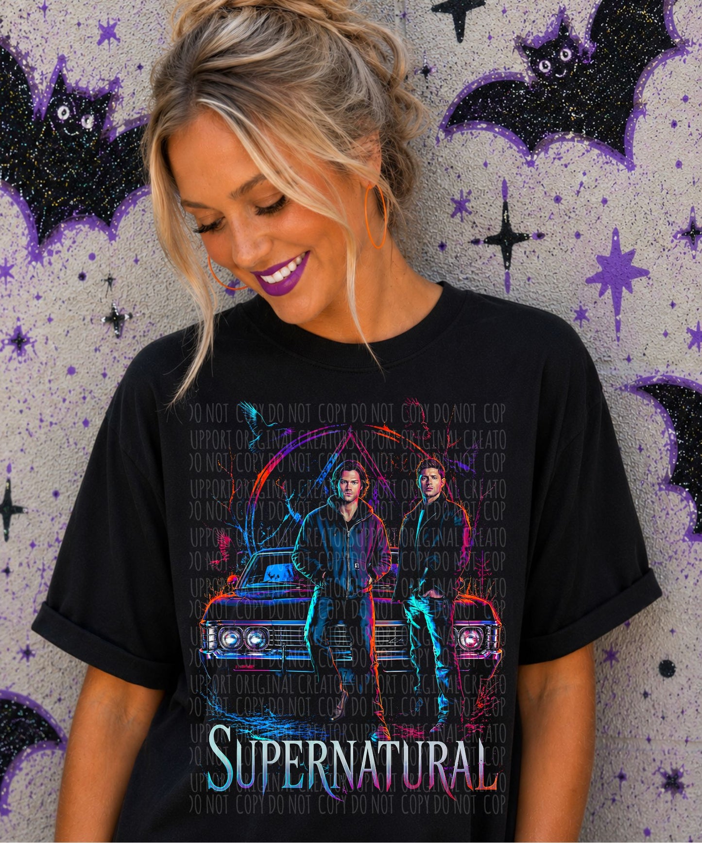 Dark tees only! Halftone Super-Natural
