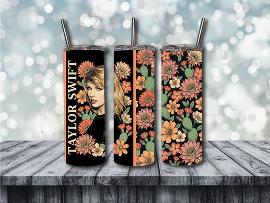 TS floral Tumbler
