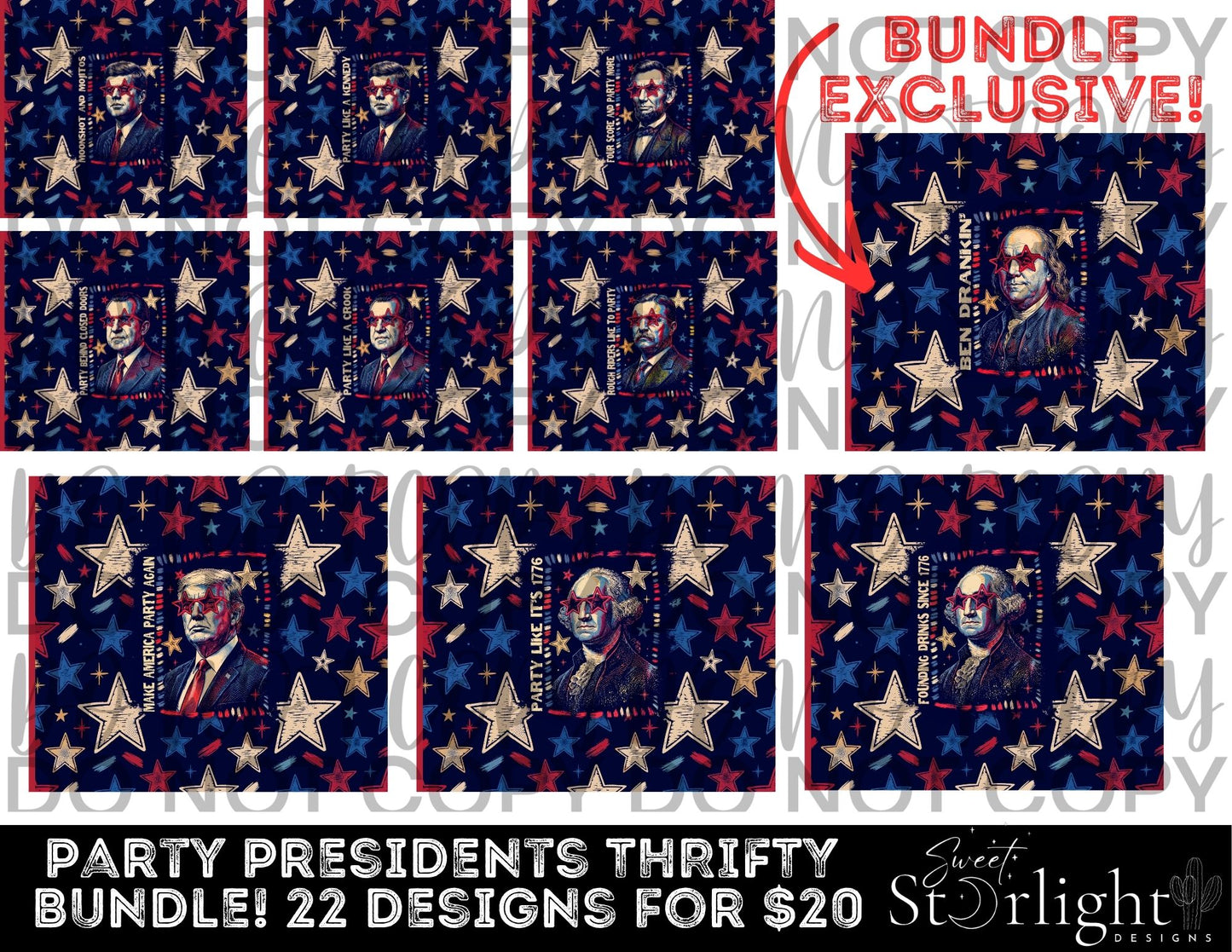 Party Presidents Thrifty Tumbler Bundle