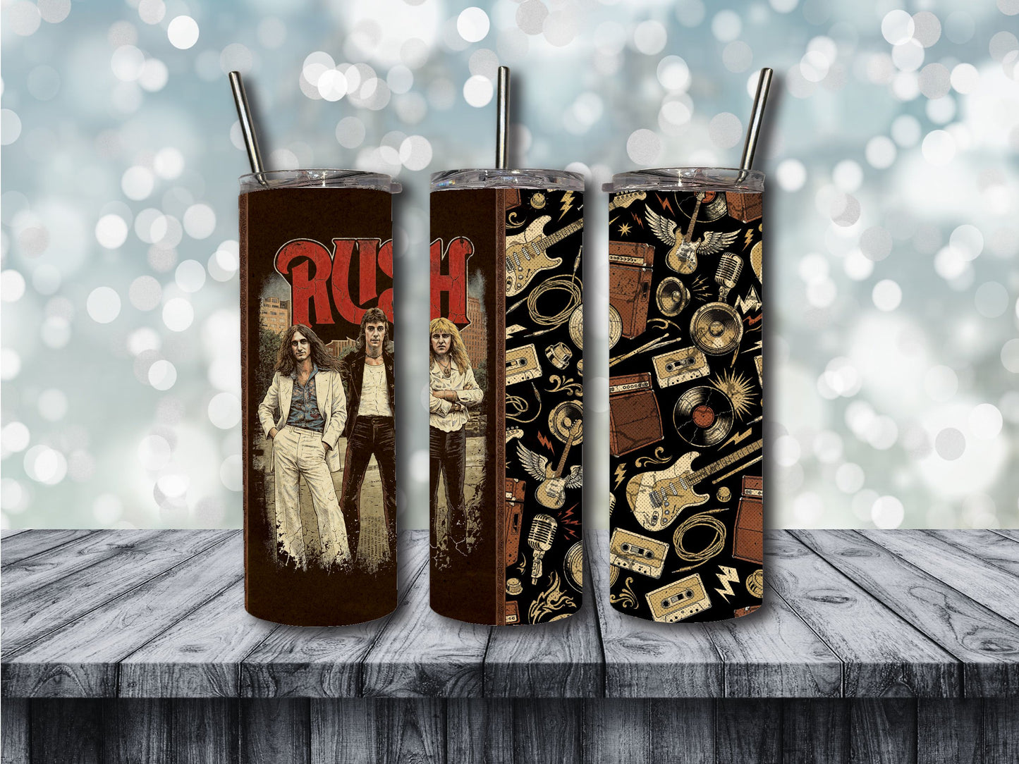 Vintage Rush tumbler