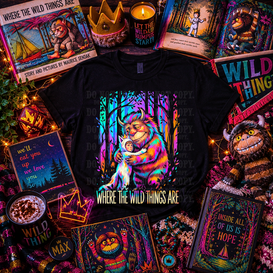 Dark tees only! Halftone Wild Things
