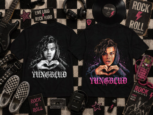 YB WHITE AND PINK- DARK TEES ONLY!